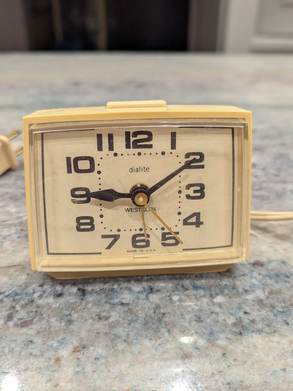 Vintage Westclox Bold II Drowse Dialite electric alarm clock